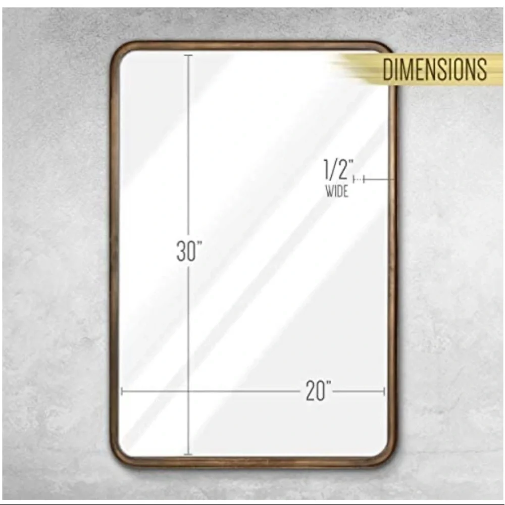Rectangle Mirror Rustic 20” x 30”